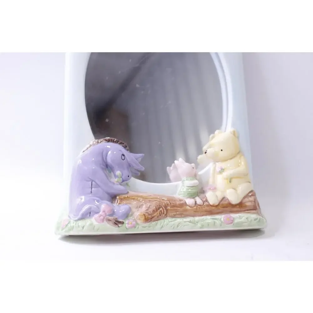Winnie the Pooh, Ceramic Mirror, Tabletop, Eeyore Piglet and Pooh, Disney,